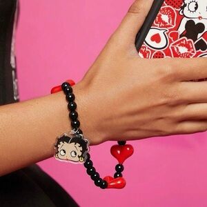 Black and Red Phone Wrist Cartoon Charm